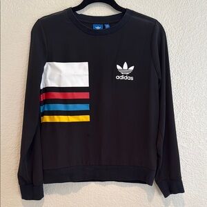 Adidas Originals Chiffon Crew Sweatshirt - Black Multi